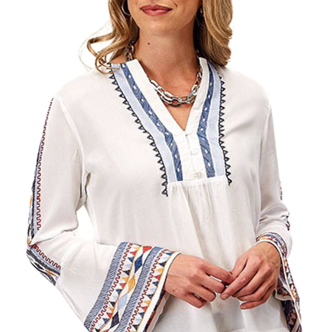 Roper Women s Embroidered Peasant Blouse Lammle s Lammle s Western Wear