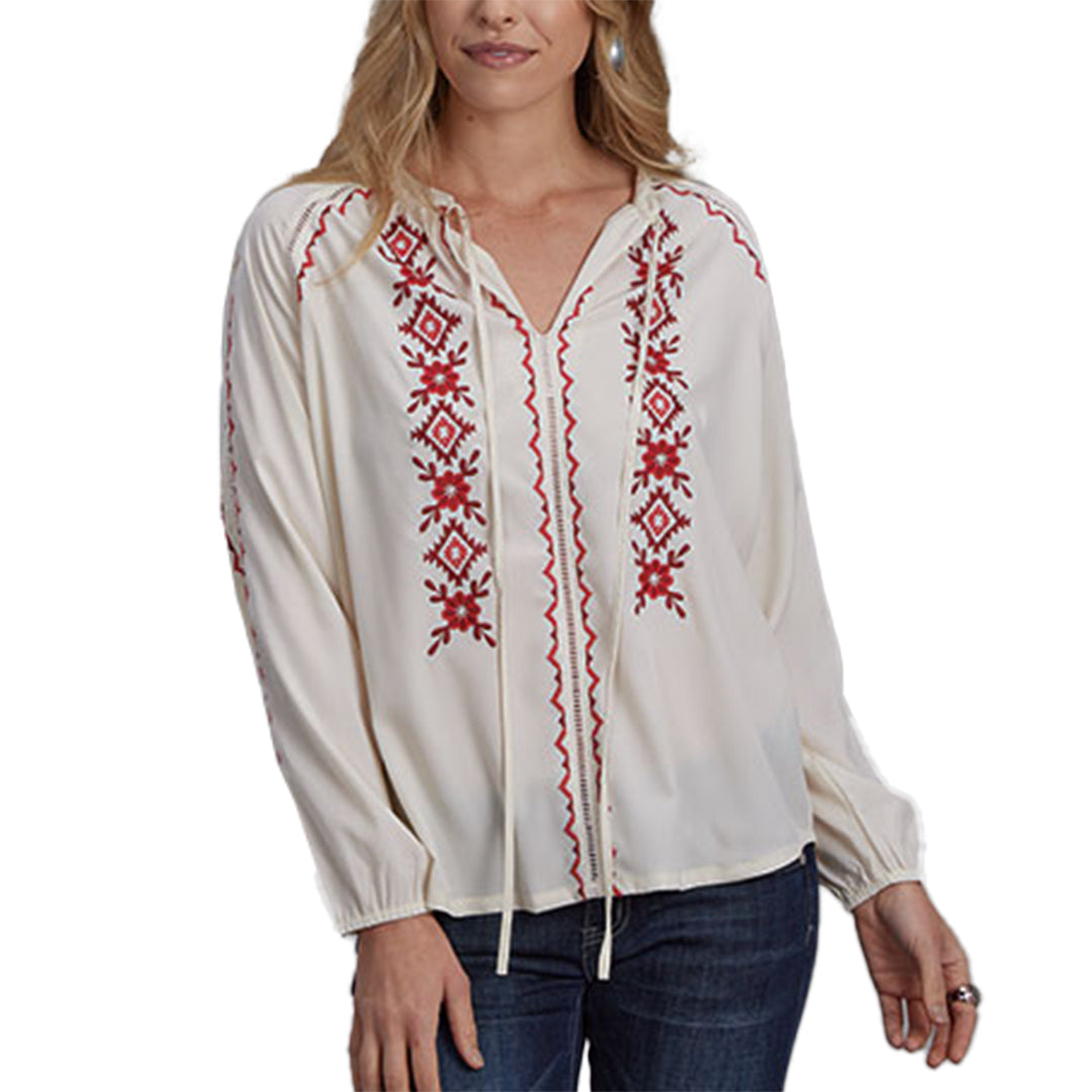 Roper Women's Poly Crepe Peasant Blouses