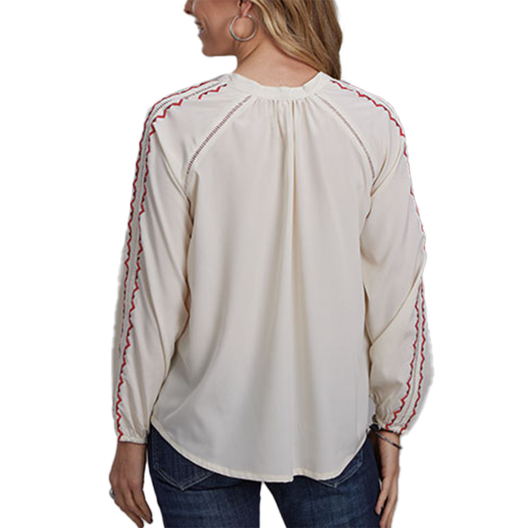 Roper Women's Poly Crepe Peasant Blouses