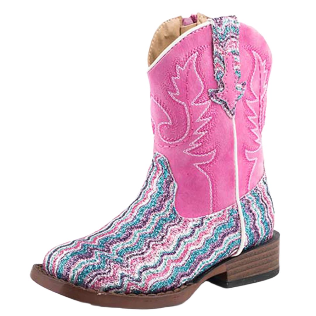 Roper Girls Glitter stripes Cowgirl Boots Lammle s Lammle s Western Wear