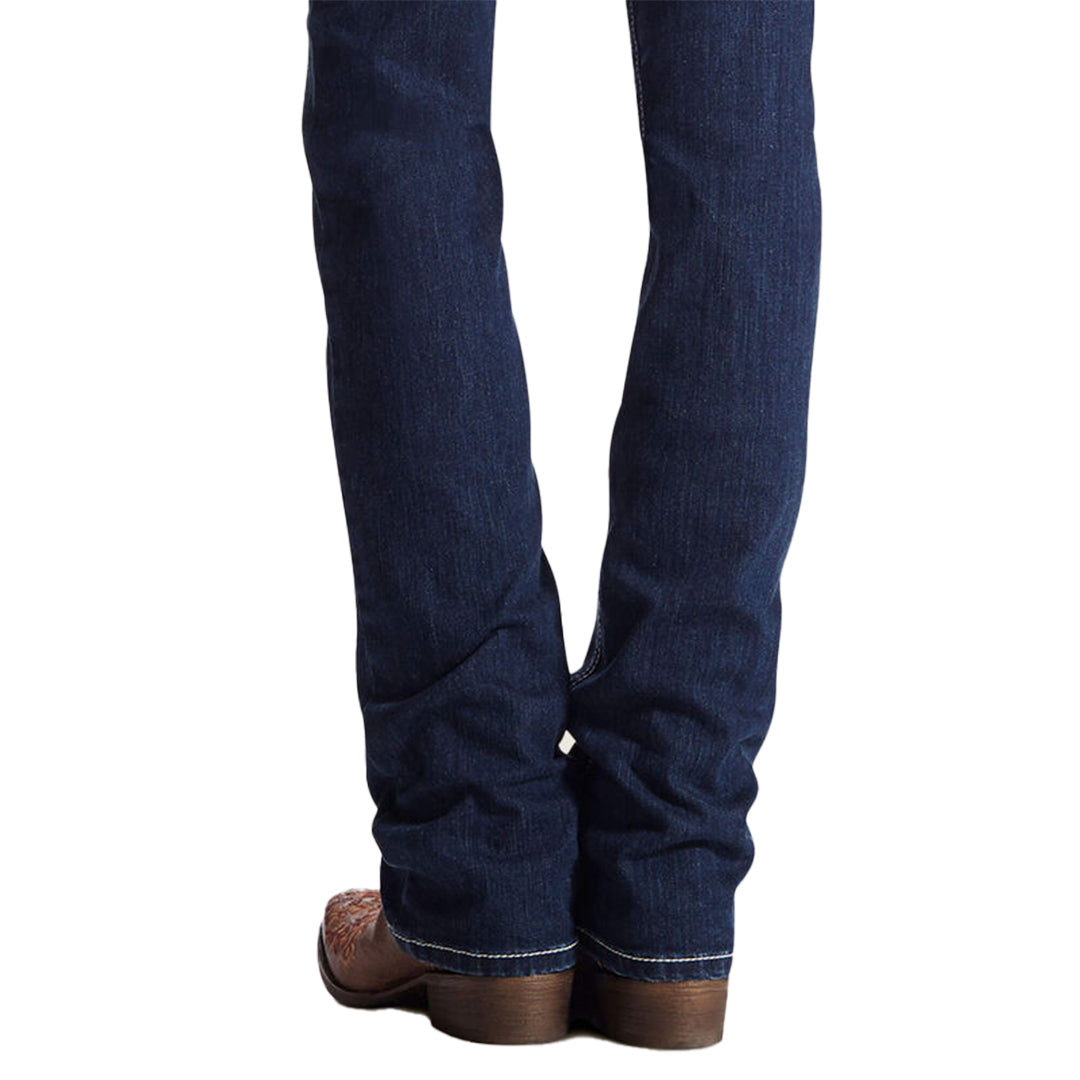 Ariat Women's R.E.A.L. Mid Rise Stretch Icon Stackable Straight Leg Jean