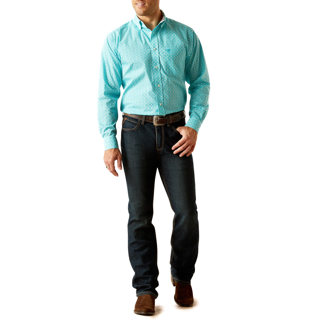 Ariat Men's Wrinkle Free Stanley Classic Fit Button-Down Shirt