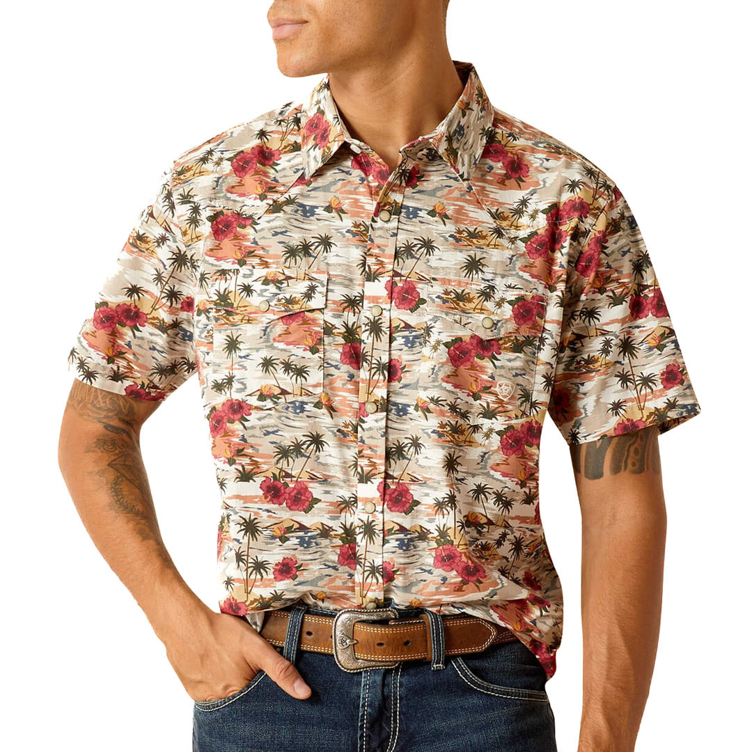 Ariat Men's Hakeem Retro Fit Short Sleeve Snap Shirt