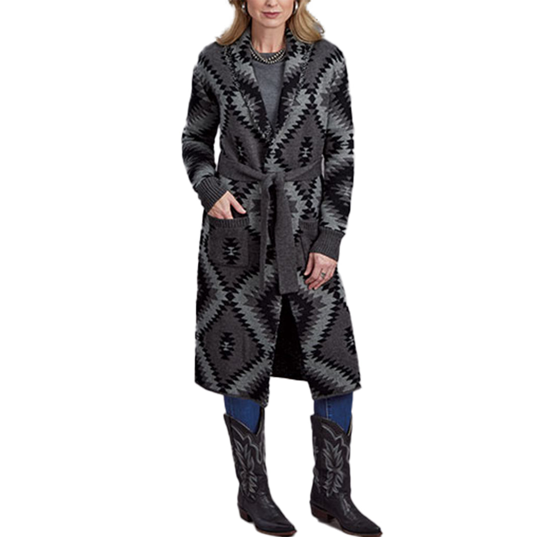 Stetson Women's Long Aztec Knit Duster