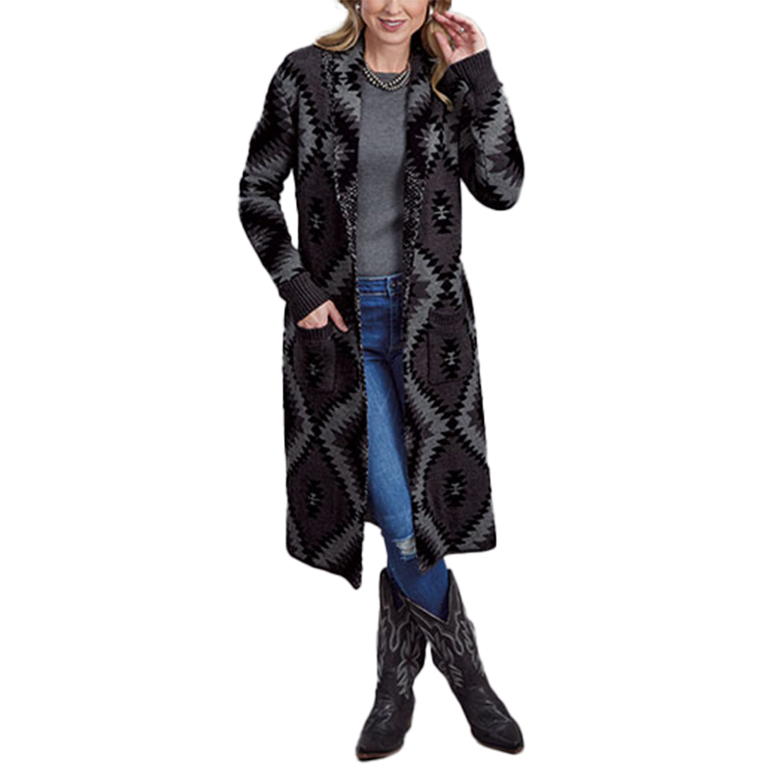 Stetson Women's Long Aztec Knit Duster