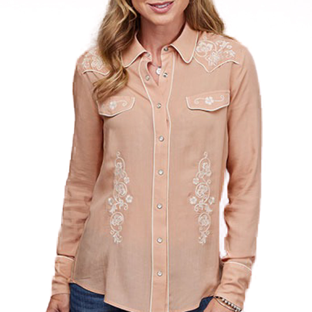 Stetson Women's Embroidered Floral Western Blouse