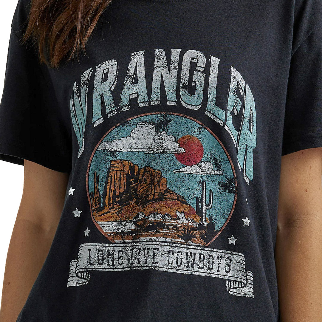 Wrangler Women's Retro Boyfriend Fit T-Shirt In Black