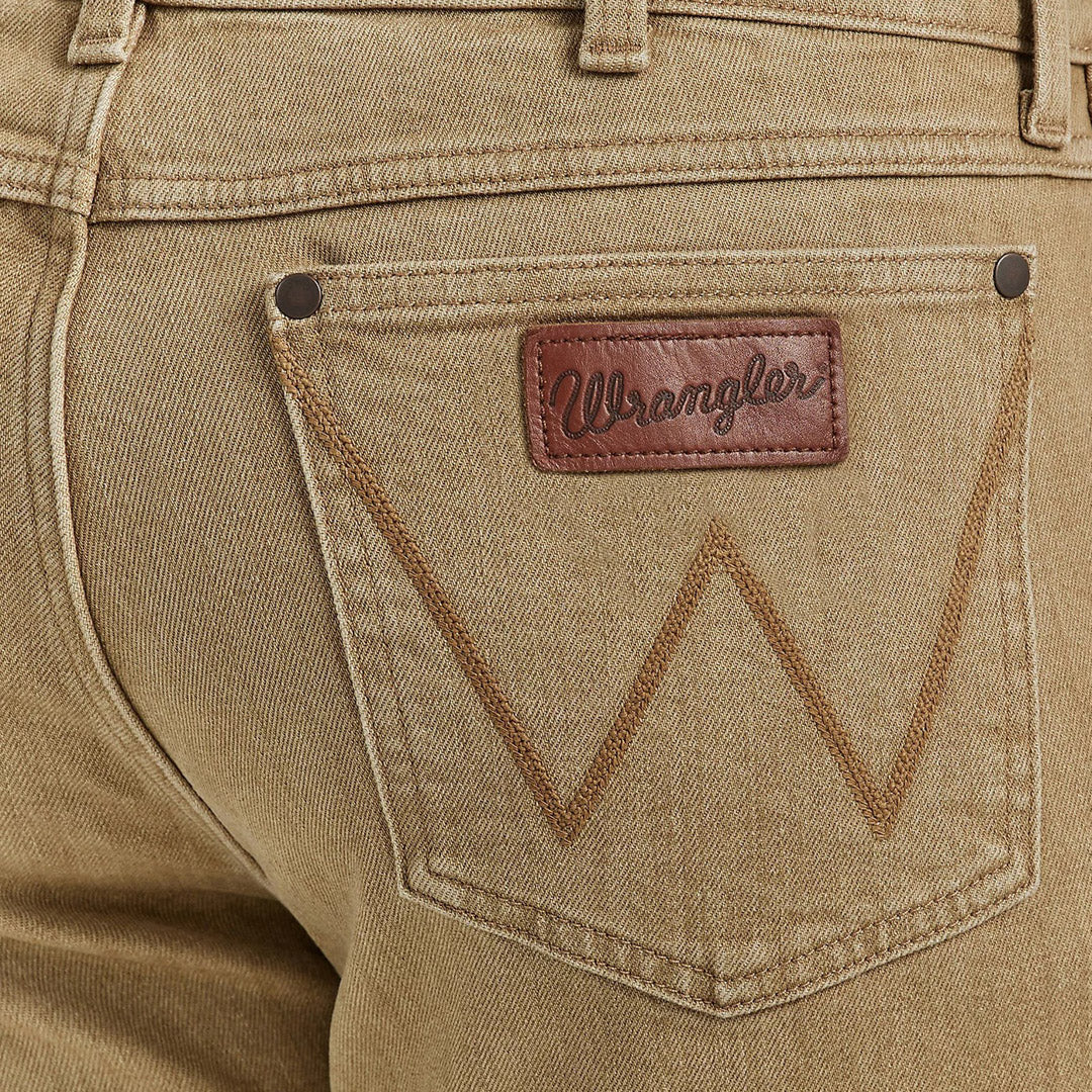 Wrangler Men's Retro Slim Fit Straight Leg Jeans In Tan