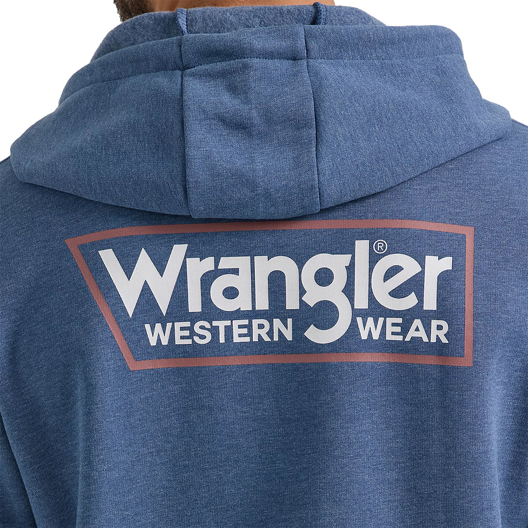 Wrangler Men's Classic Wrangler Logo Tag Pullover Hoodie