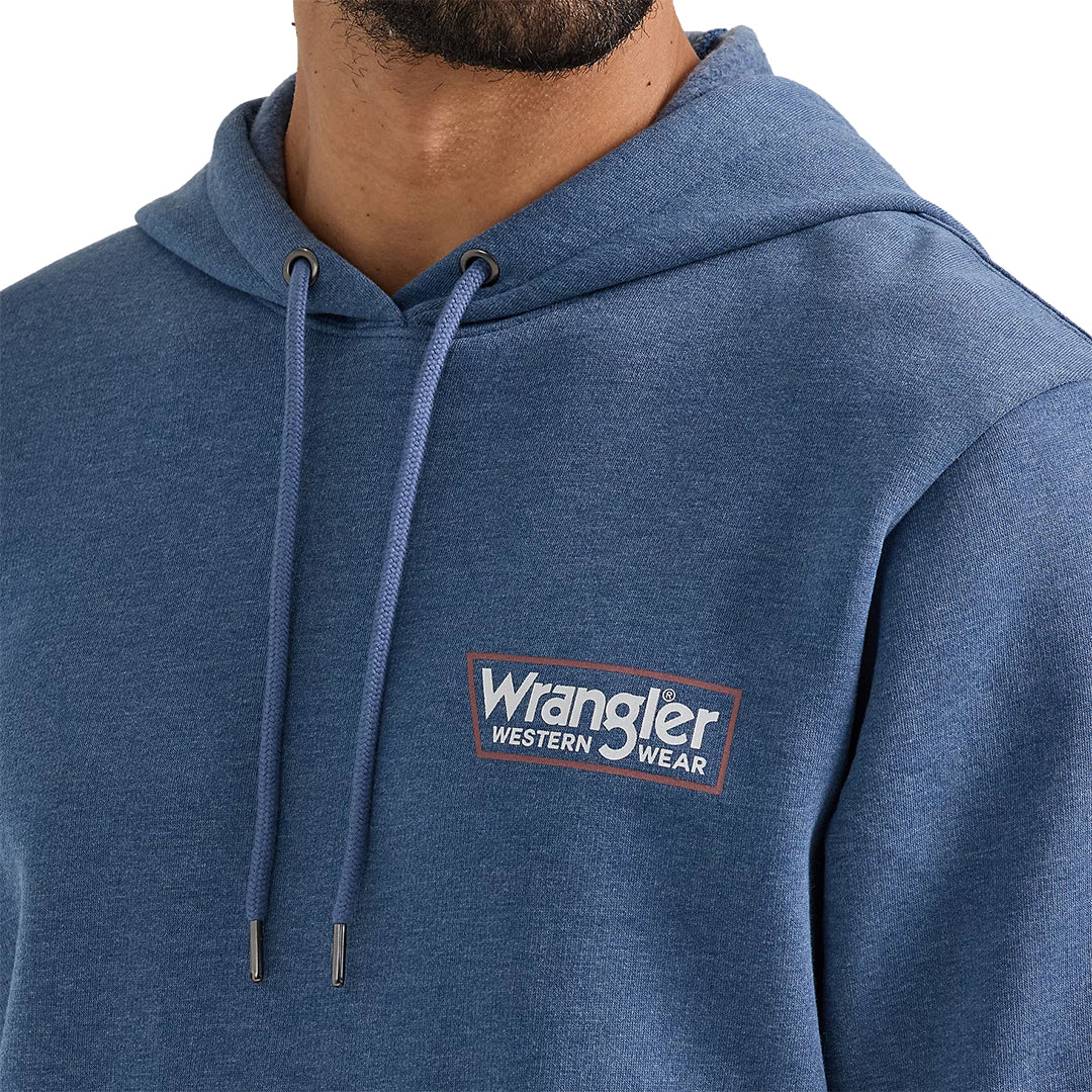 Wrangler Men's Classic Wrangler Logo Tag Pullover Hoodie