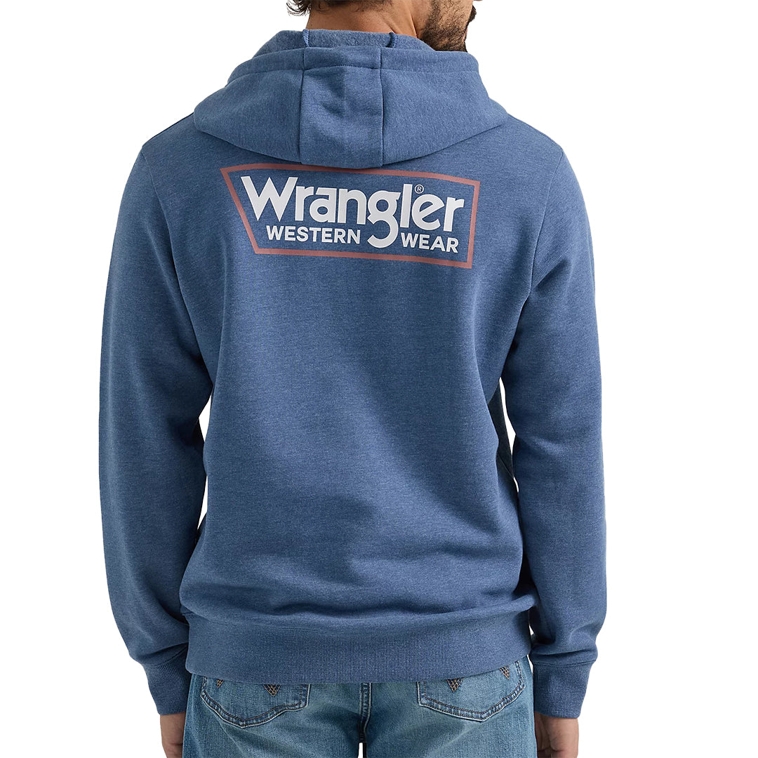 Wrangler Men's Classic Wrangler Logo Tag Pullover Hoodie