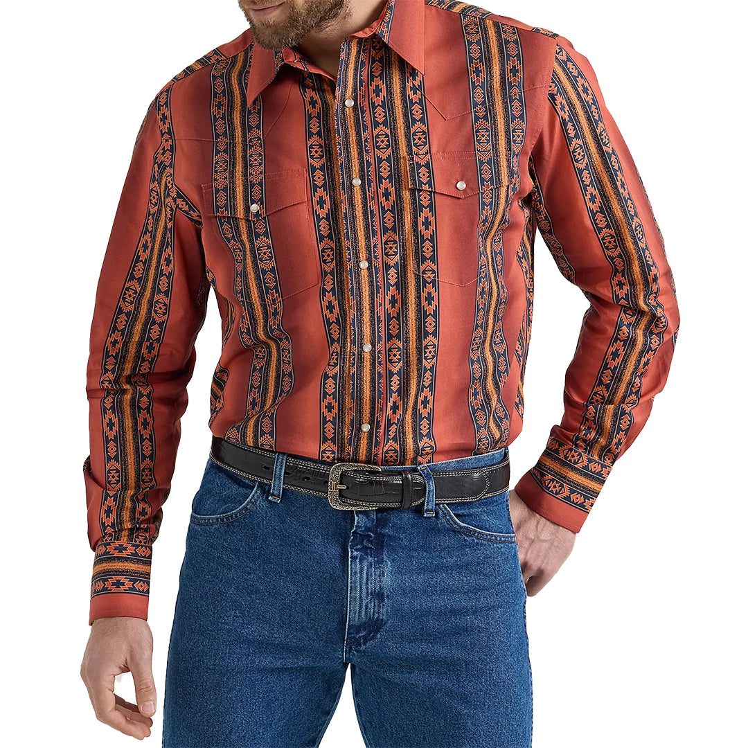 Wrangler Men's Checotah Western Snap Shirt