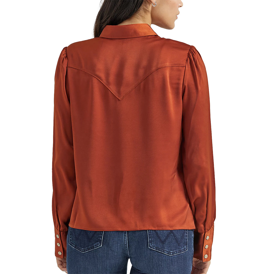 Wrangler Women's Satin Rodeo Blouse