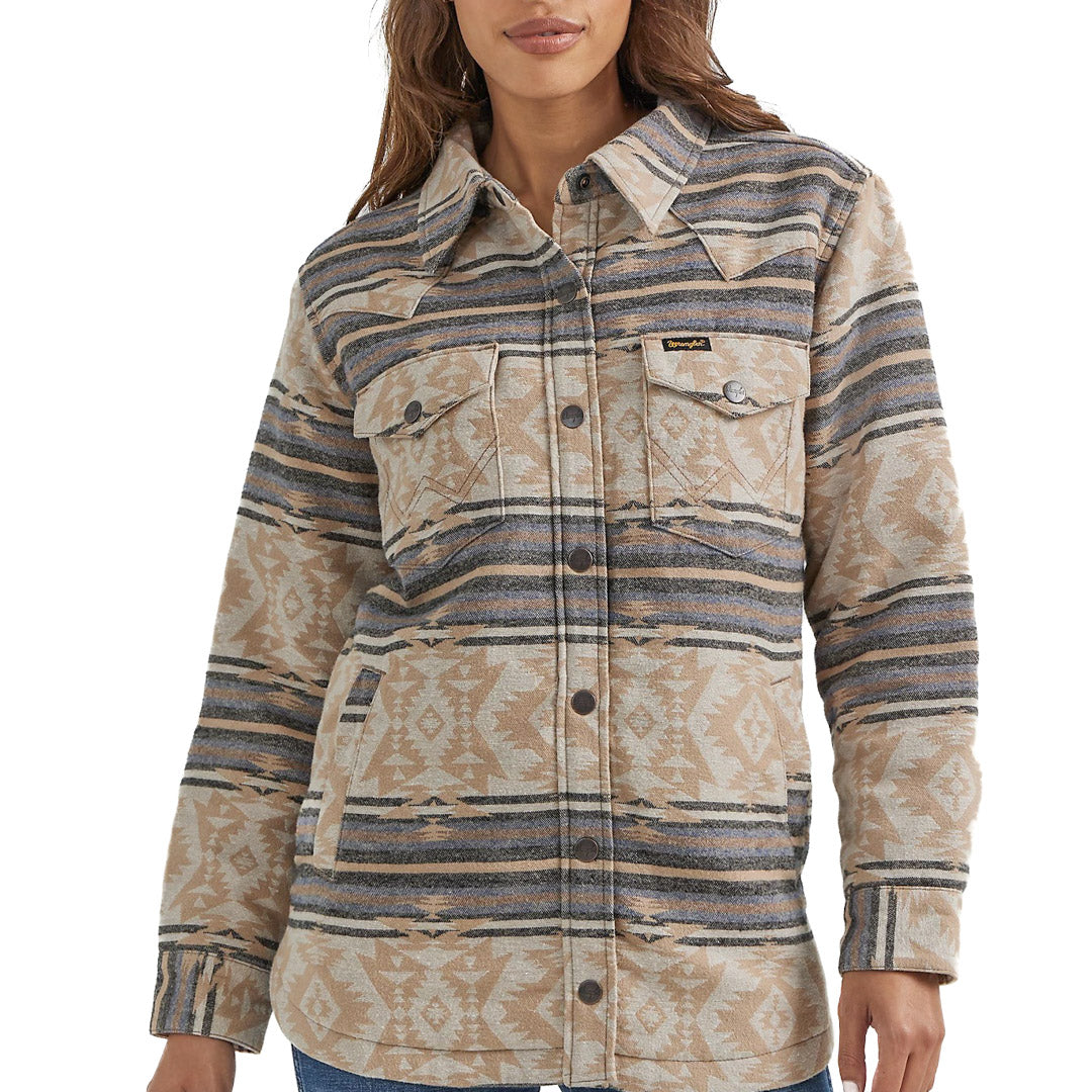 Wrangler Women's Retro Southwestern Print Shacket