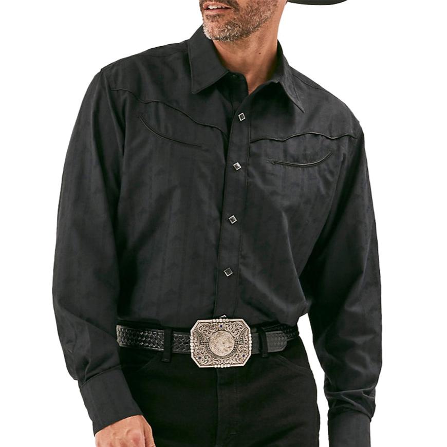 Wrangler Rodeo Ben Western Long Sleeve Snap Shirt