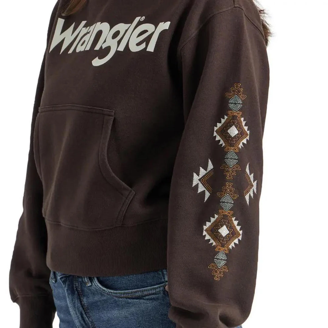 Wrangler Women's Aztec Logo Hoodie