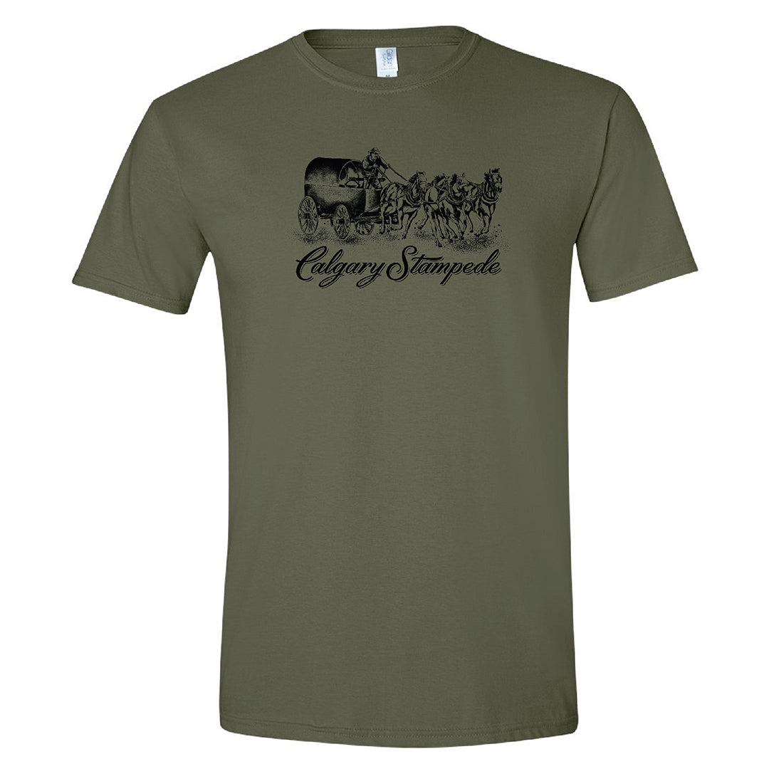 Calgary Stampede Unisex ChuckWagon - Green T-shirt