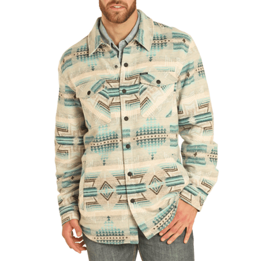 Rock & Roll Denim Men's Aztec Shirt Jacket