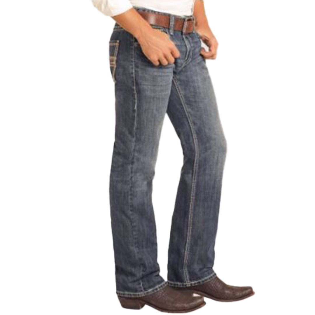 Rock & Roll Denim Men's Vintage Straight Leg Jeans