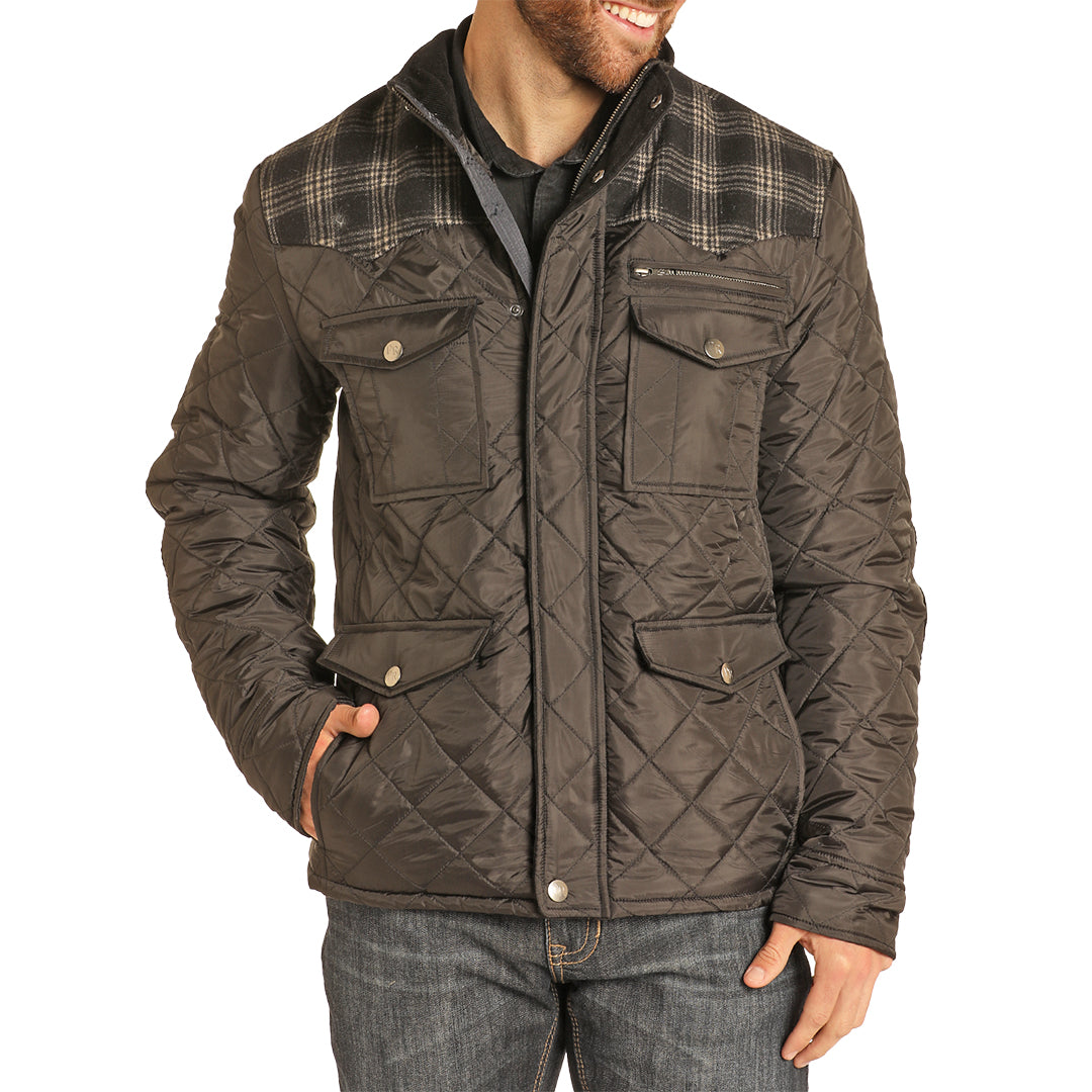 Powder River Outfitters Men's Plaid Yolk Jacket