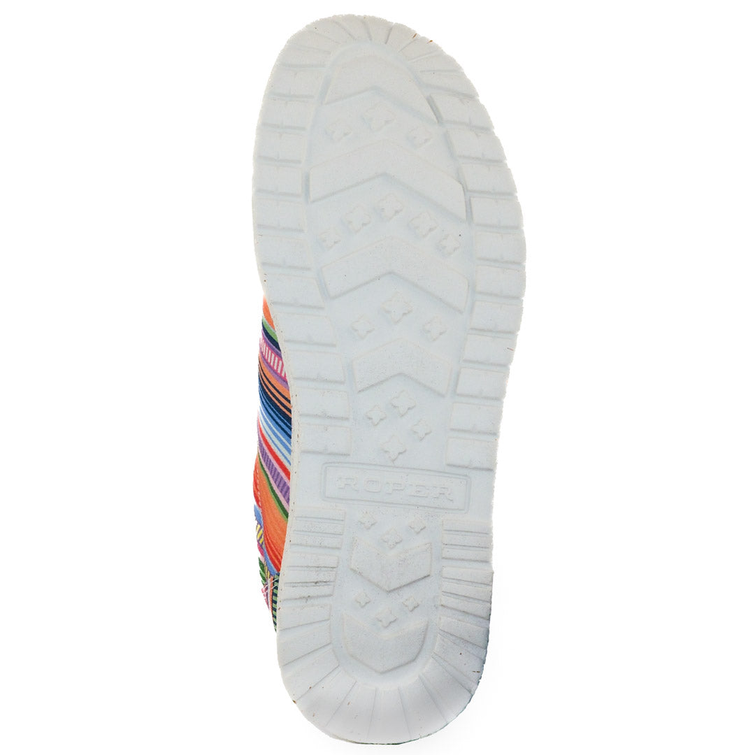 Roper Women's Rainbow Stripe Driving Mocs