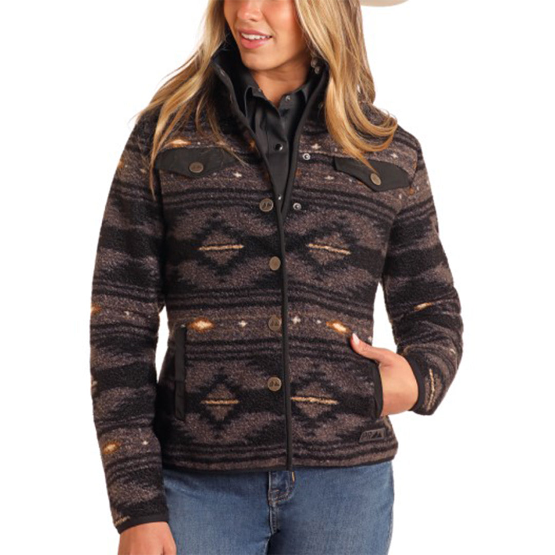 Powder River Outfitters Women's Aztec Berber Jacket