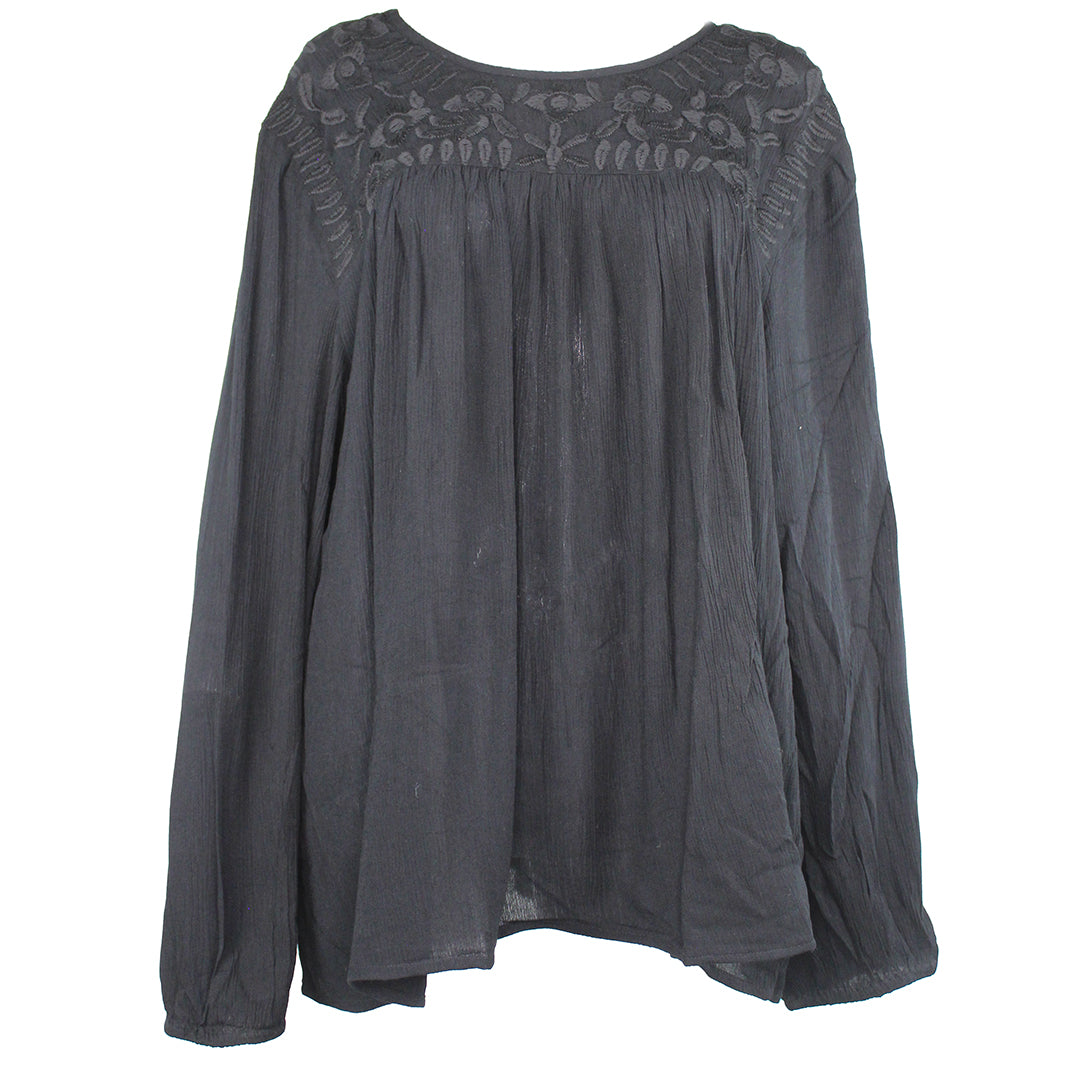 Tribal Women's Long Sleeve With Thread Embroidery