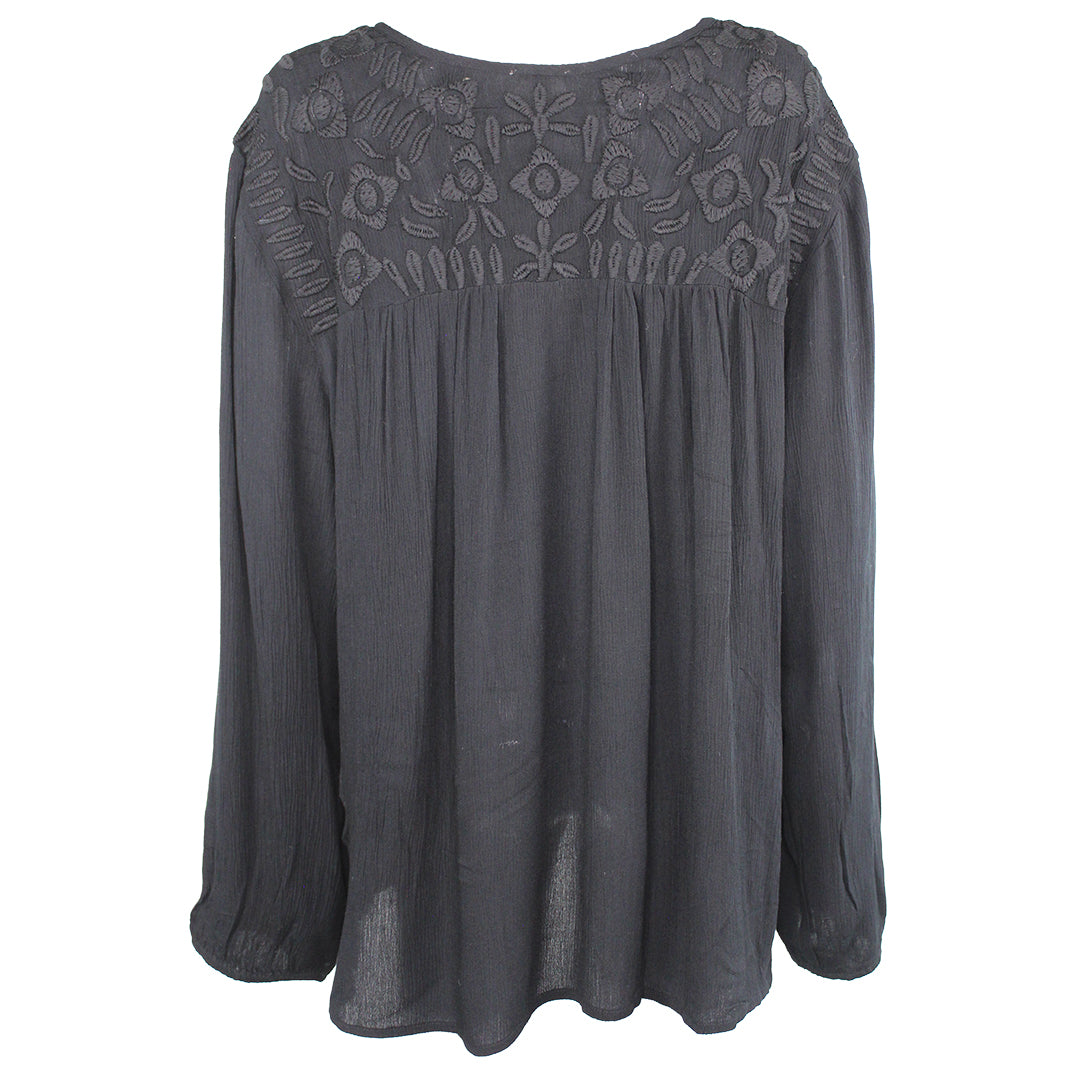 Tribal Women's Long Sleeve With Thread Embroidery