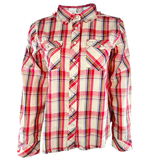 Tasha Polizzi Women's Charlotte Long Sleeve Plaid Snap Shirt