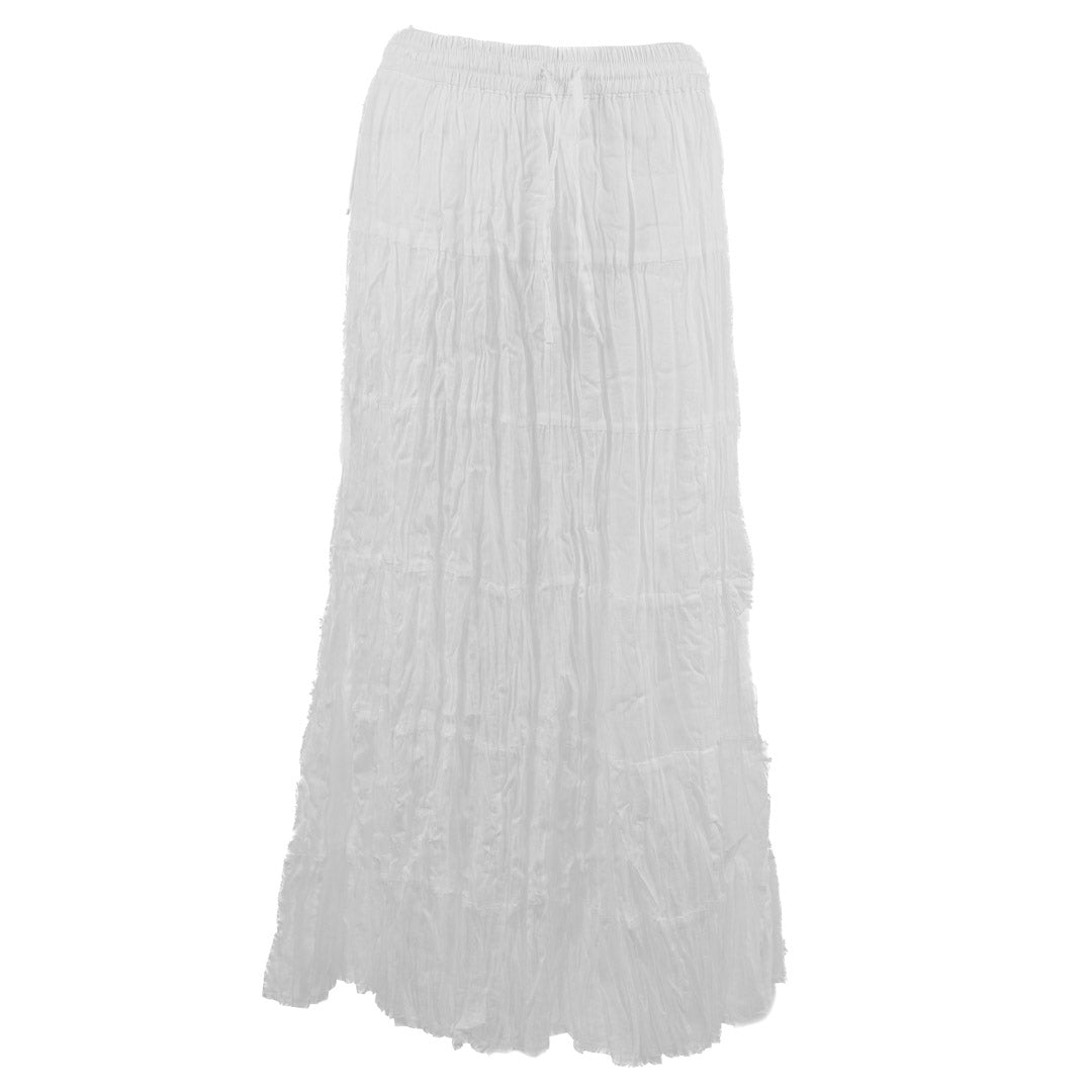 Wondrous Art Wear Women's Solid Tiered Skirt