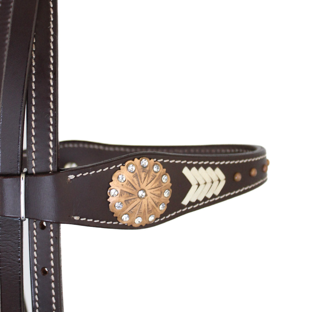 True North Trading Crystal Arrow Browband Headstall