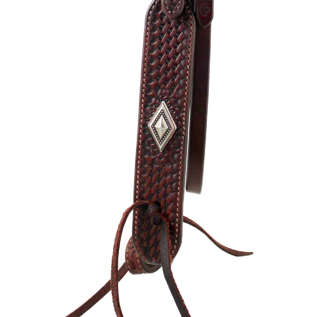 True North Trading Diamond Concho Browband Headstall