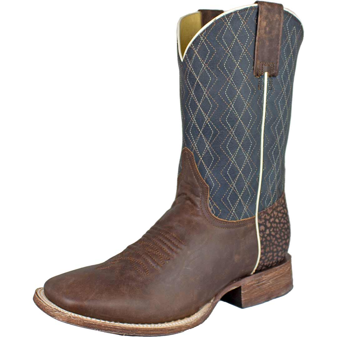 Roper Men's Diamond Stitch Cowboy Boots