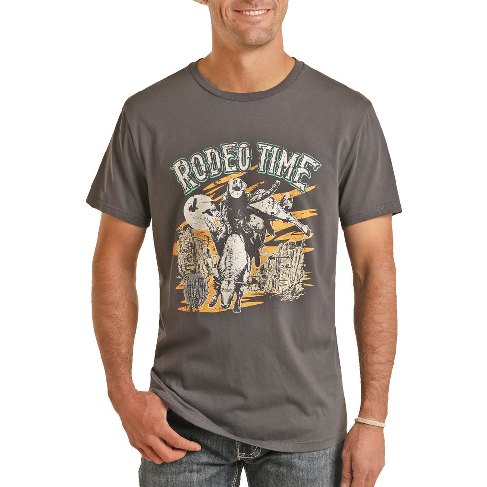 Rock & Roll Cowboy Men's Rodeo Time Graphic T-Shirt
