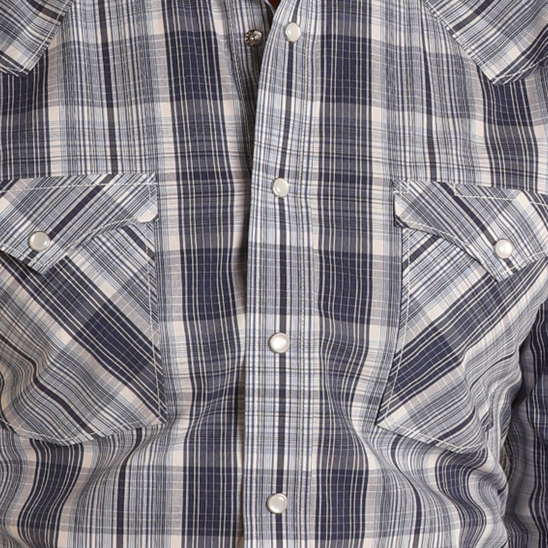 Rough Stock Men's Plaid Snap Shirt