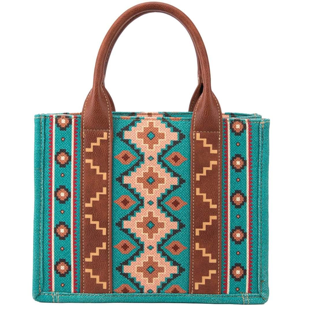 Wrangler Women's Southwestern Print Small Canvas Tote