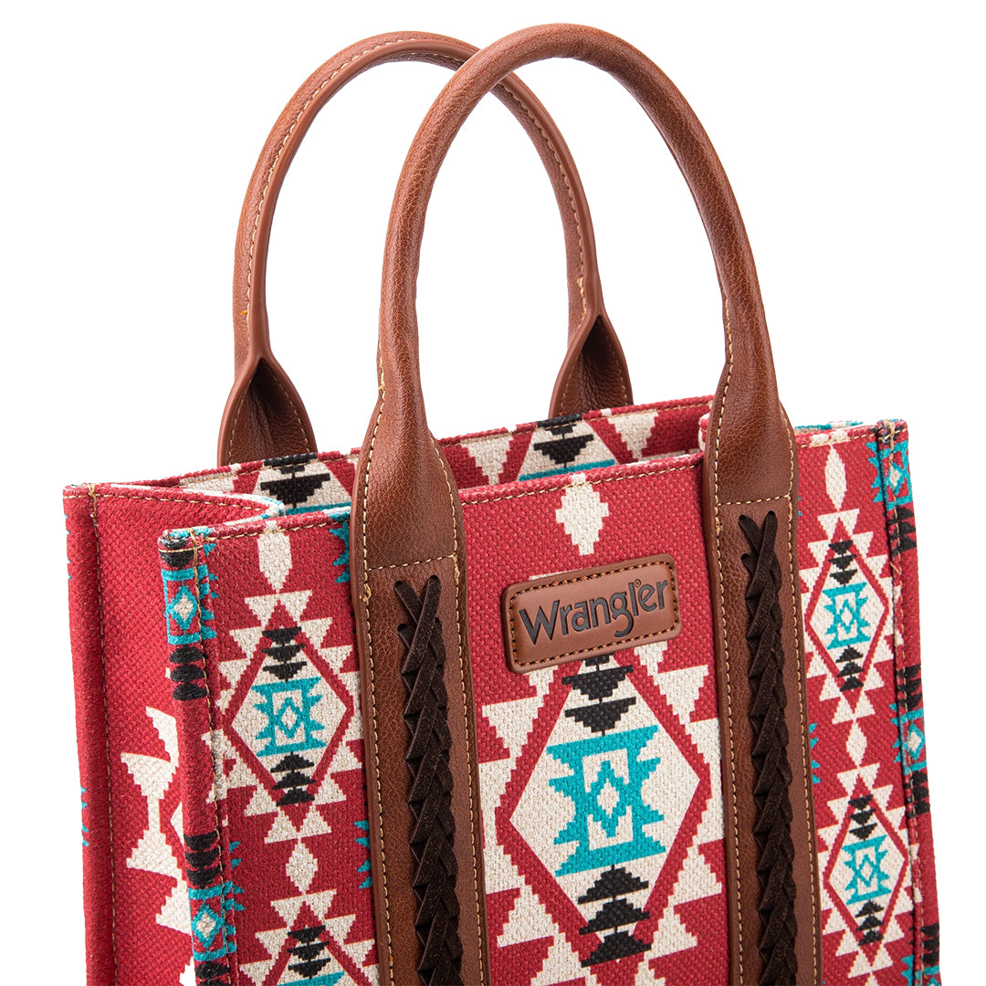 Wrangler Women's Southwestern Print Small Canvas Tote