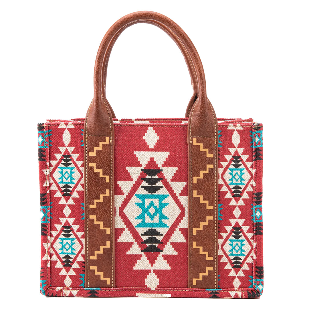 Wrangler Women's Southwestern Print Small Canvas Tote