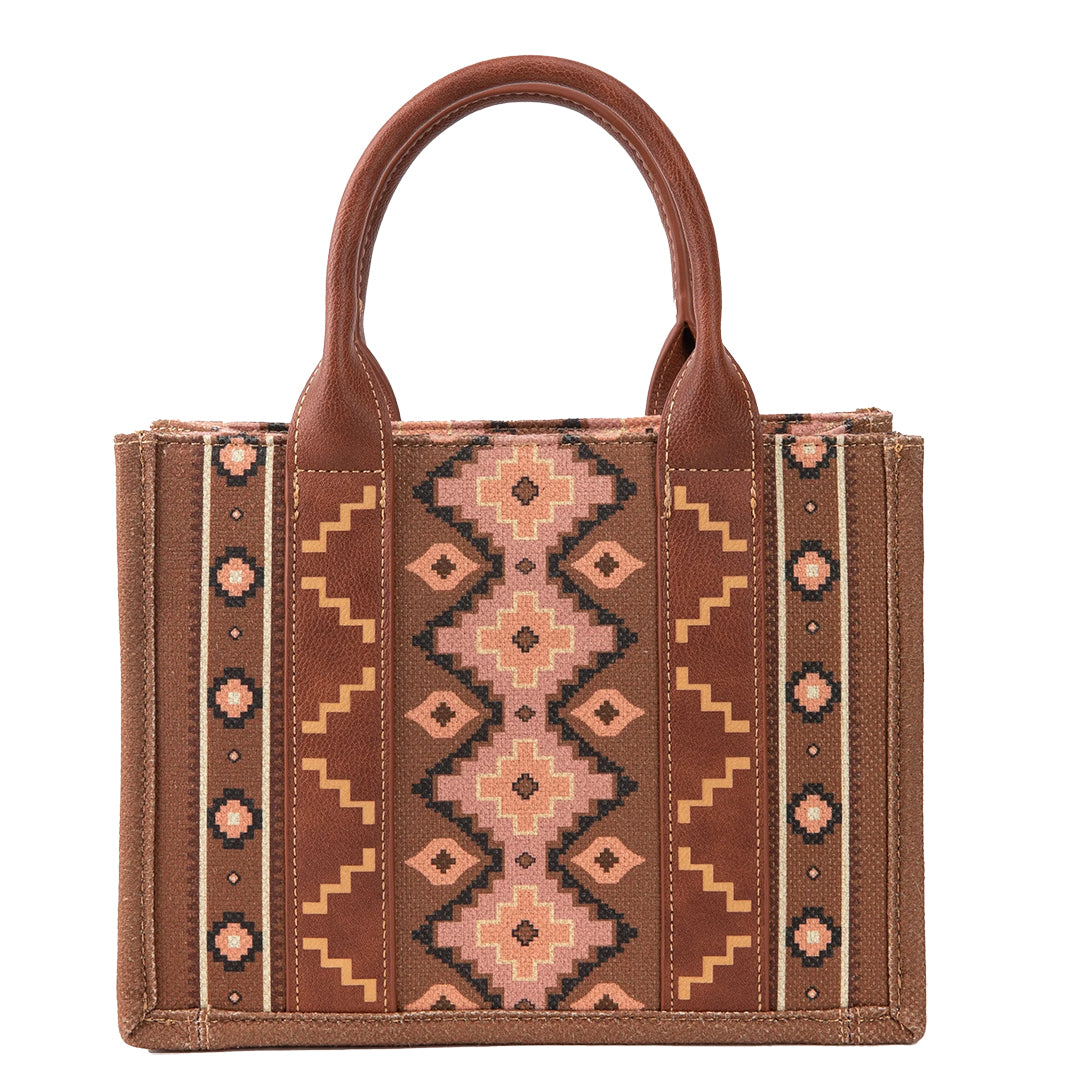 Wrangler Women's Southwestern Print Small Canvas Tote