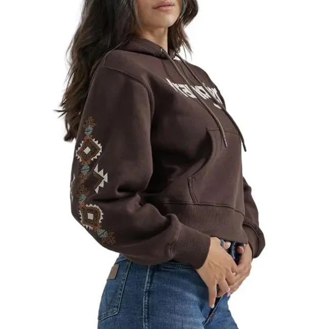 Wrangler Women's Aztec Logo Hoodie