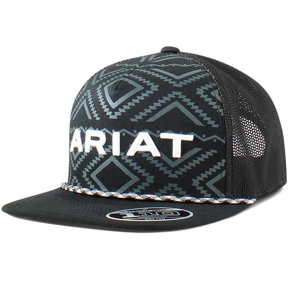 Ariat Men's Aztec Logo Embroidered Snap Back Cap