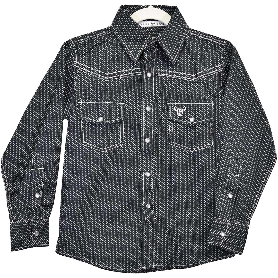 Cowboy Hardware Boys' Dot Print Snap Shirt | Lammle's – Lammle's ...