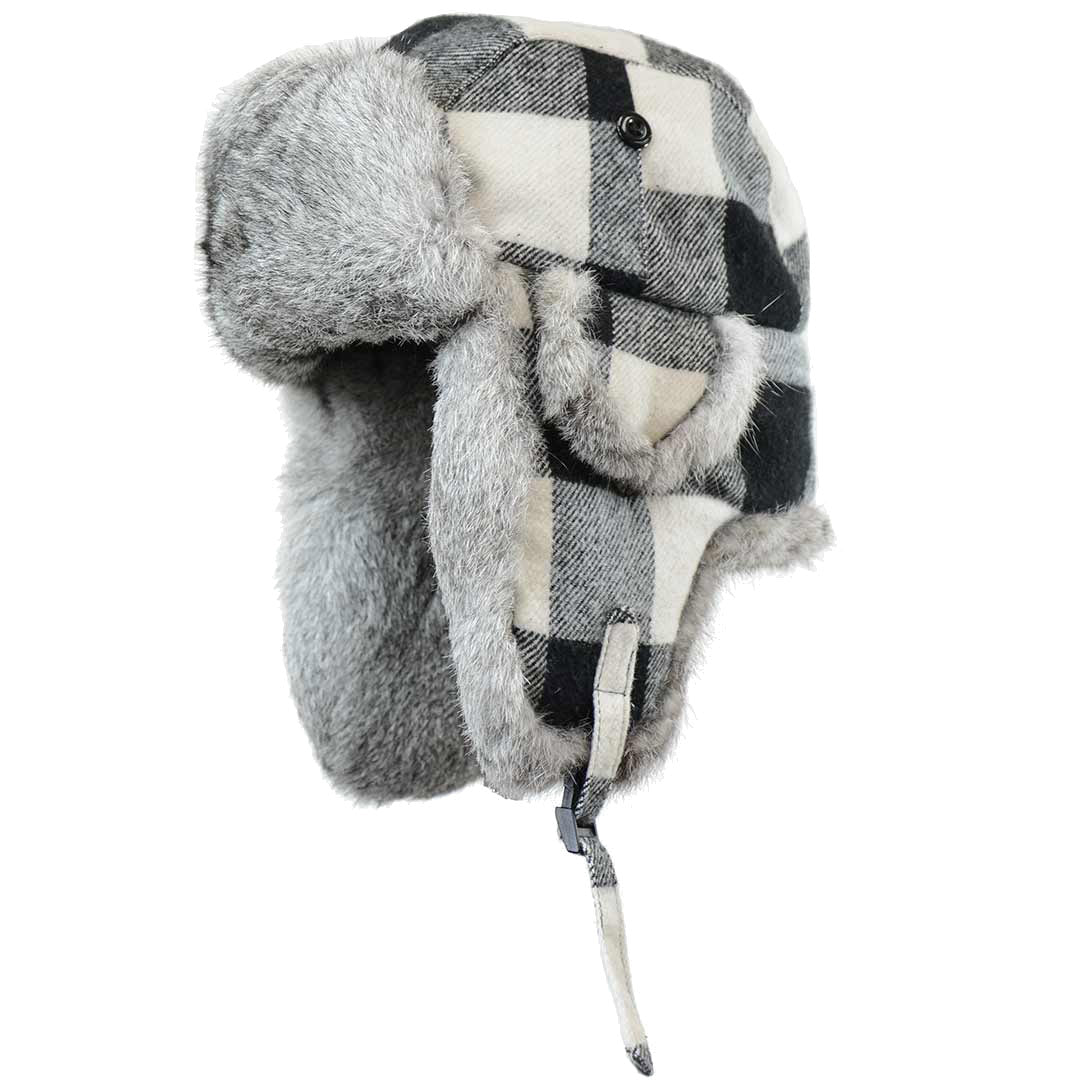 Crown Cap Men's Plaid Aviator Hat