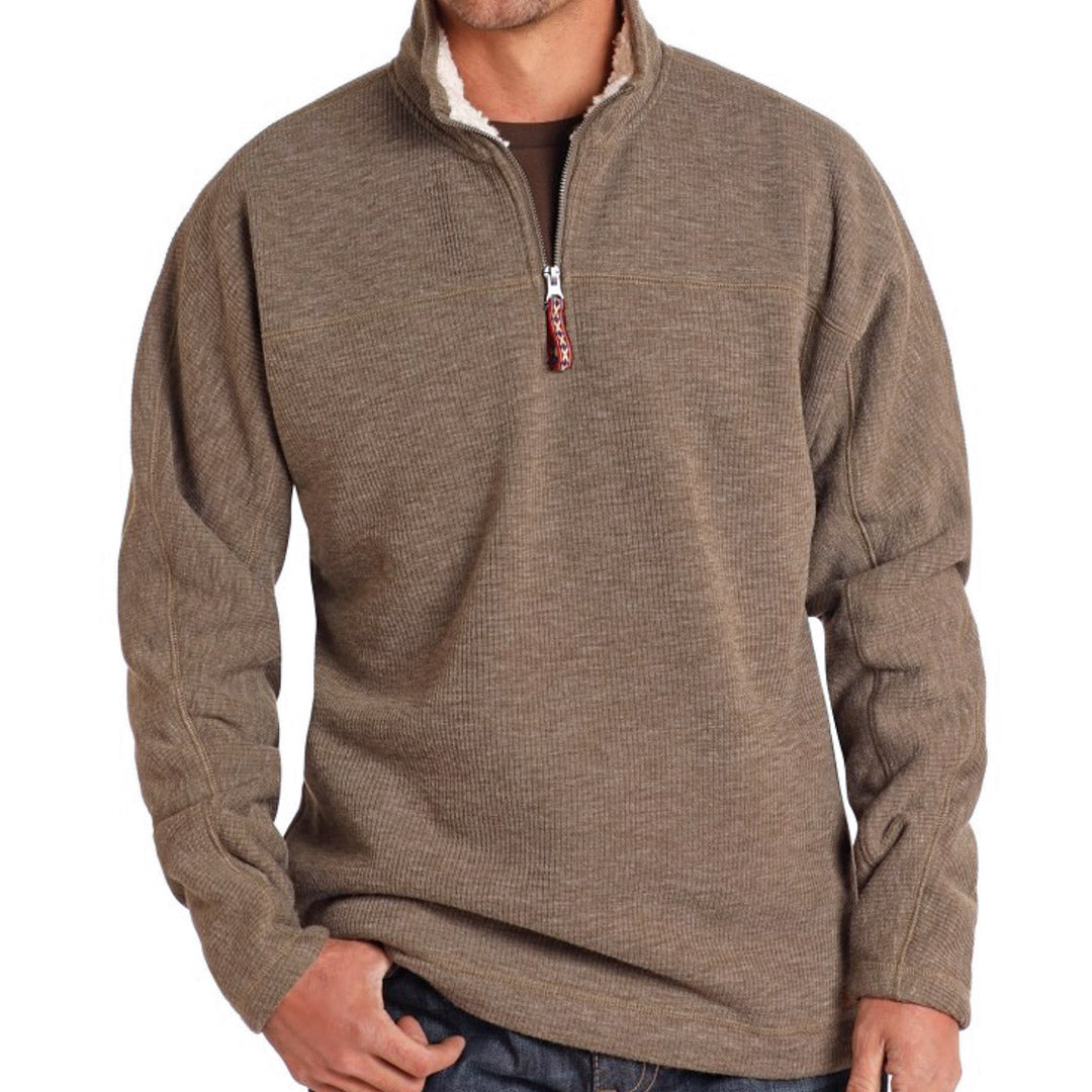 Powder River Outfitters Men's 1/4 Zip Knit Pullover