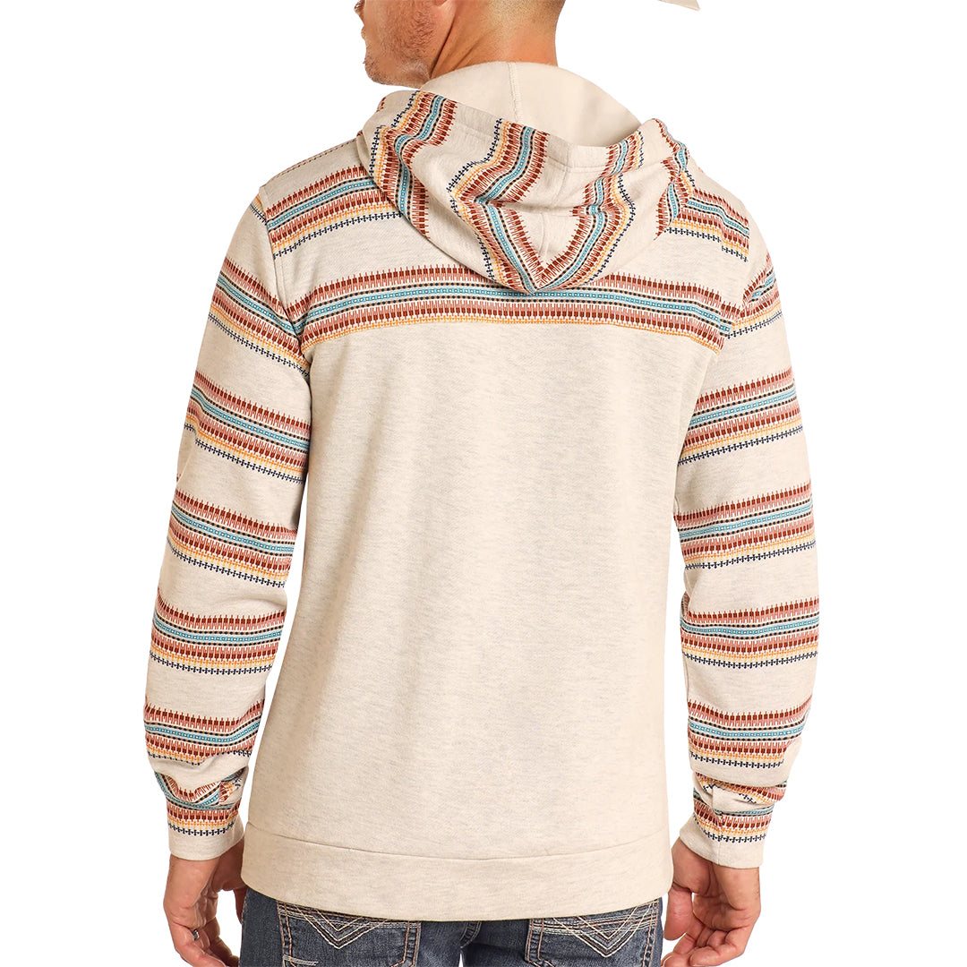 Rock & Roll Denim Men's Stripe Performance Hoodie