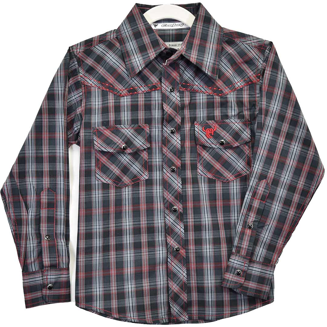 Cowboy Hardware Boys' Plaid Snap Shirt