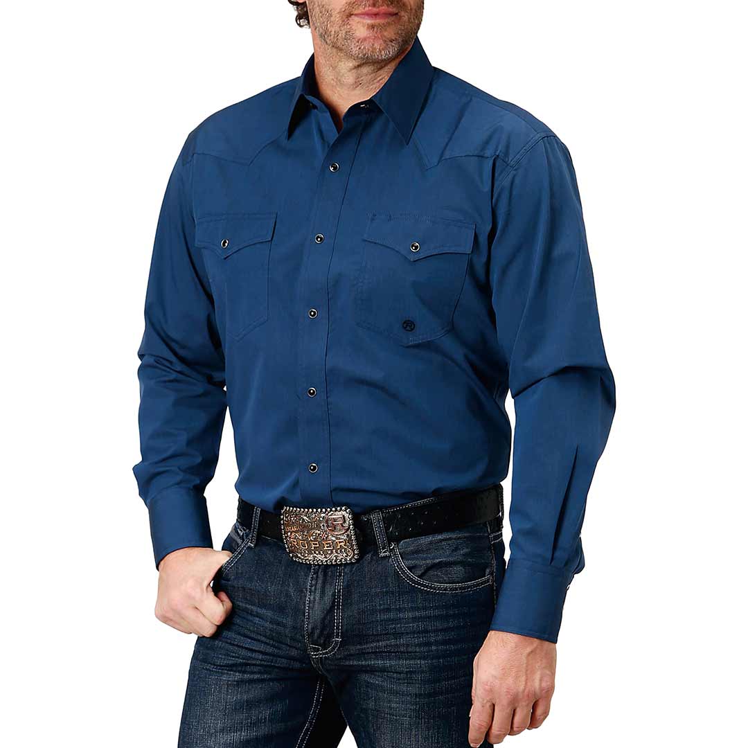 Roper Men's Solid Snap Shirt