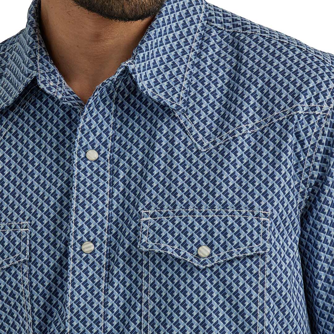 Wrangler Men's 20X Competition Advanced Comfort Geometric Print Snap Shirt