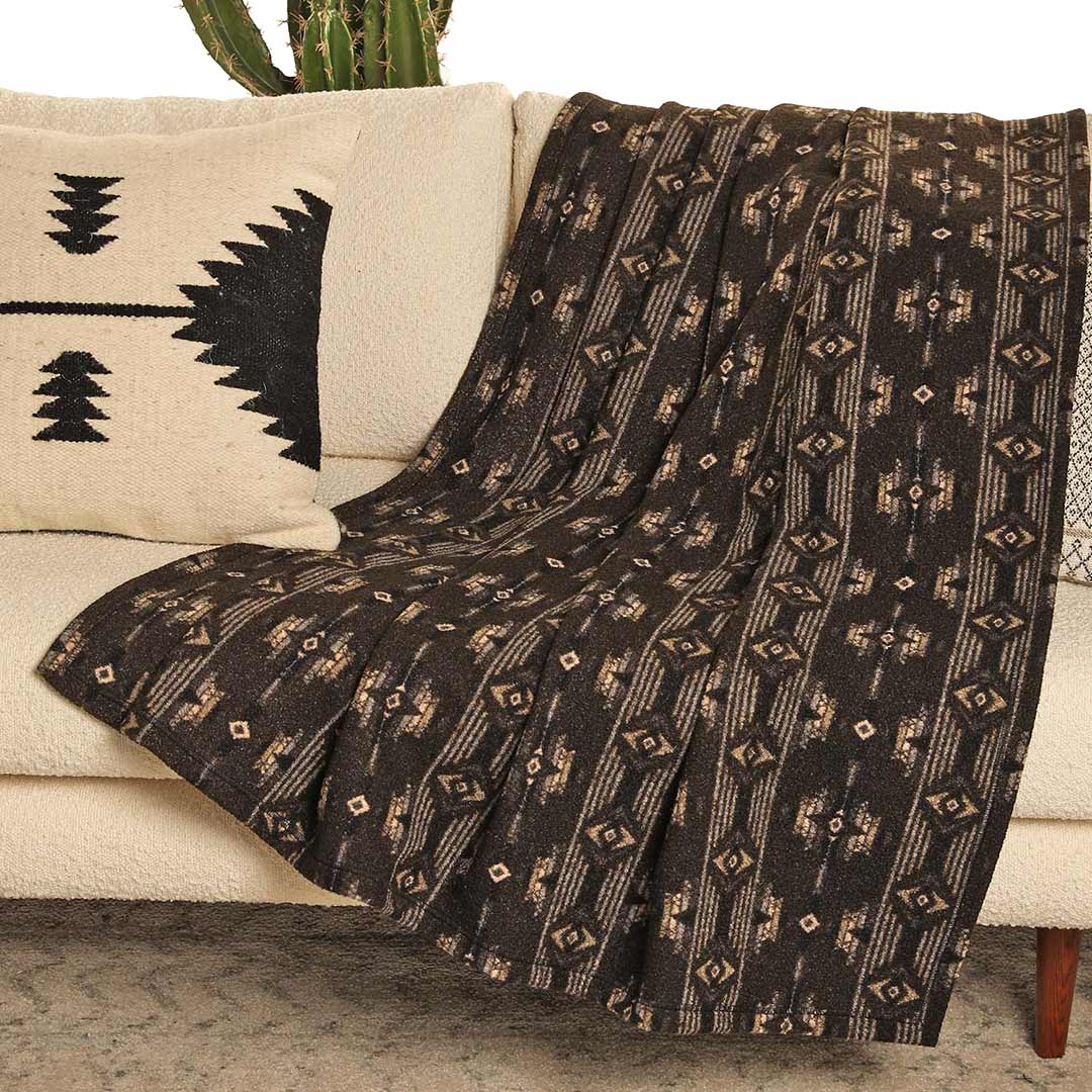 Rock Roll Denim Aztec Berber Throw Blanket Lammle s Lammle s Western Wear