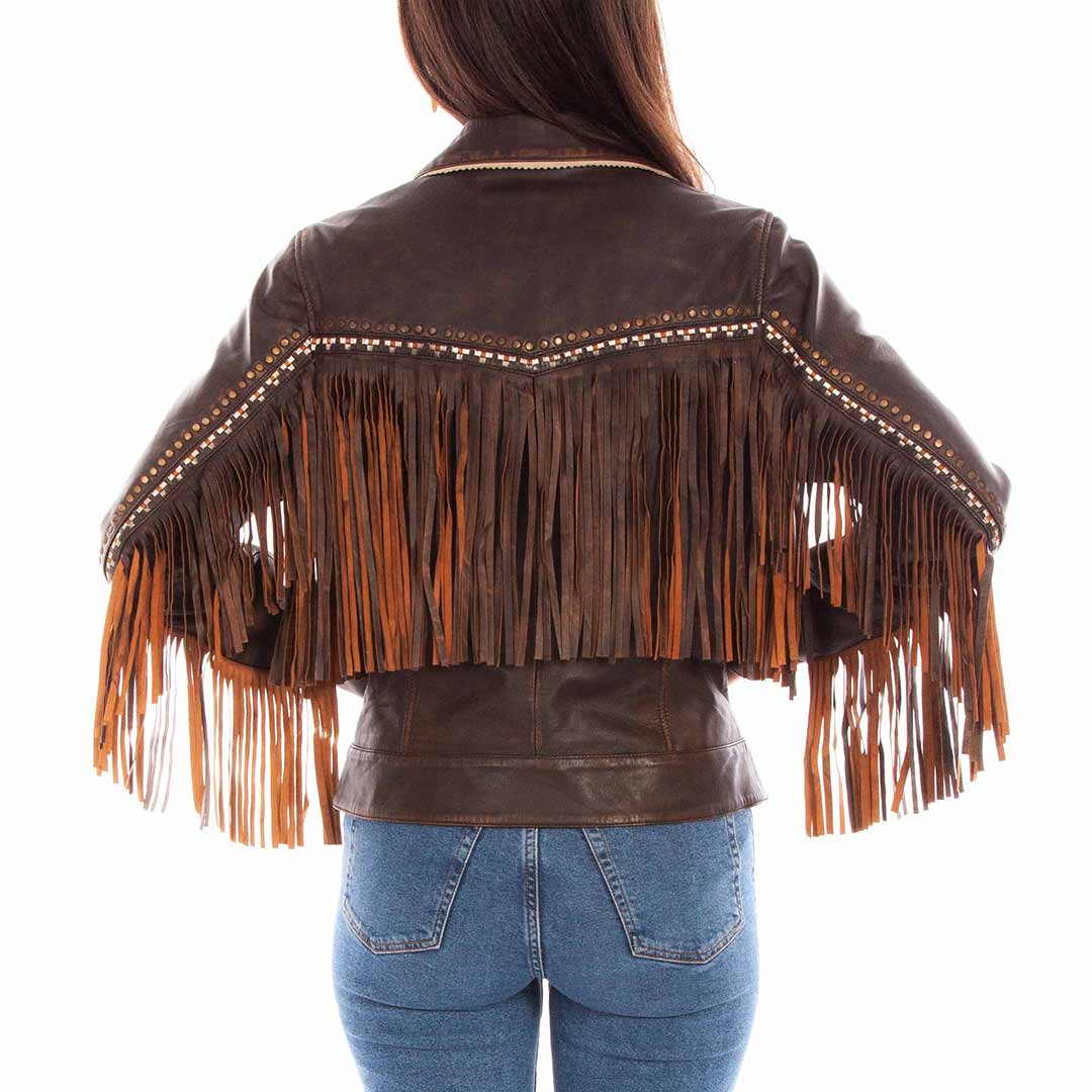 Scully Women's Fringe Accent Leather Jacket